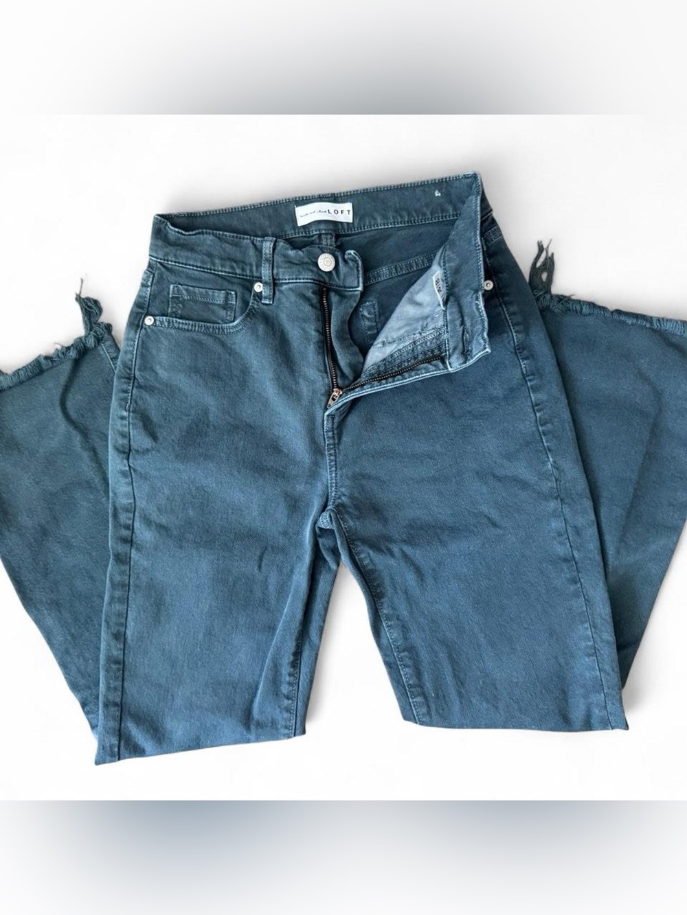 Loft teal flare jeans